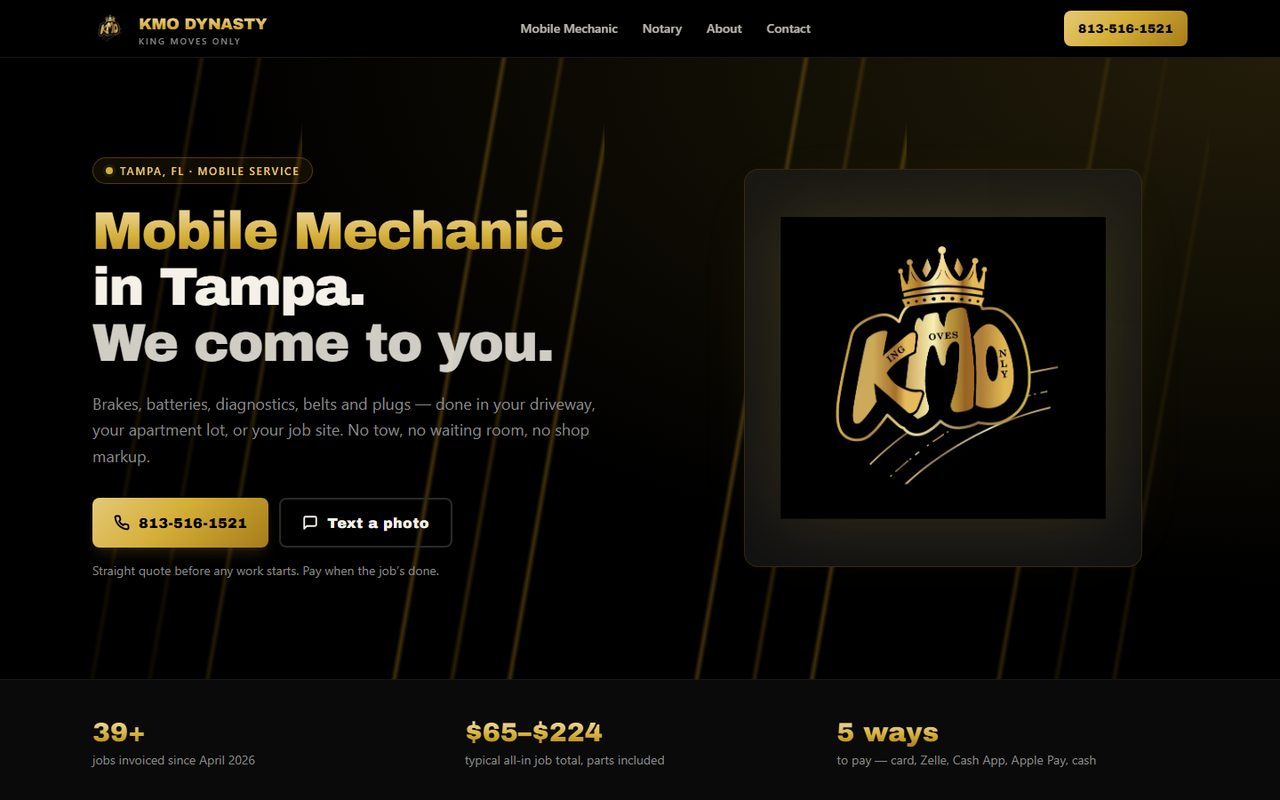 Homepage of KMO Dynasty